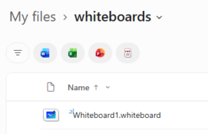 OneDrive Whiteboards