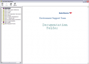 Help Menu for BAC Environment Team